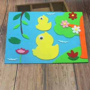 40 pièces Nouvelle feuille carrée en feutre Tissu non tissé DIY patchwork Tissu pour couture Poupée artisanale Scrapbooking Scrapbooking 10 meilleures aiguilles en feutrine de vente - No 1