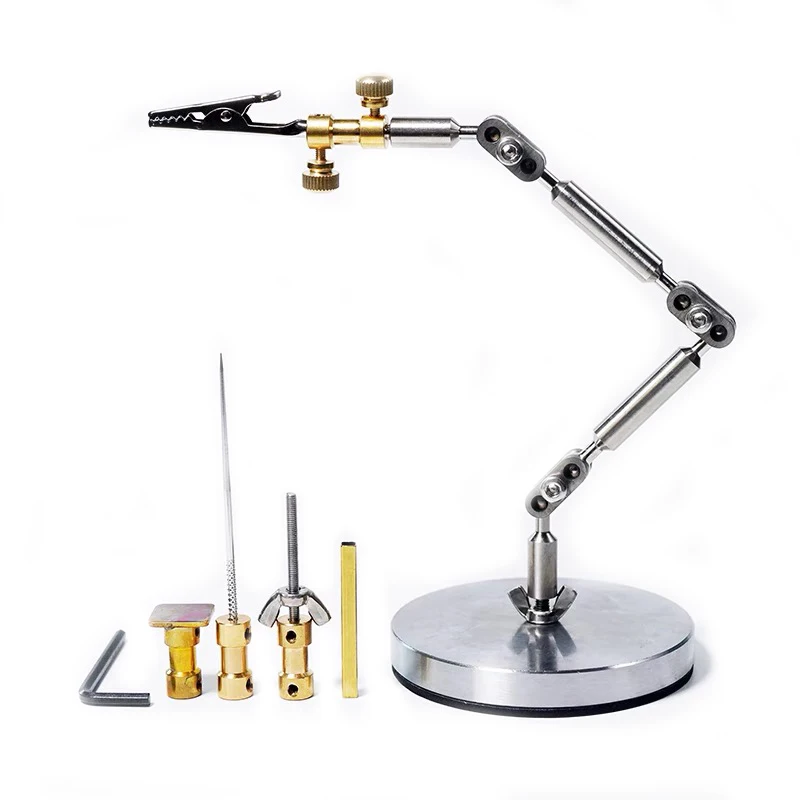 

Stainless Steel Stop Motion Animation Stand Universal Stand Doll Prop Shooting Full Metal Fixer with 5-Piece Head