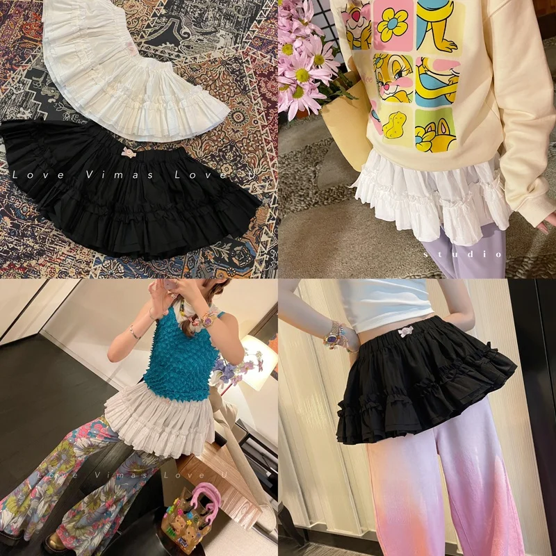 

VIMAS Recommended Cotton Puffy Skirt Layered Cute Faionable Commute Sle mid Waist Loose Fit Spring 2024