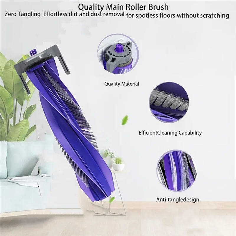 

【Limited-Stock!】Accessory Set:Main Brush, HEPA Filter, Cleaning Brush For Narwal Freo Z Ultra/X Ultra Robot Vacuum Replacement