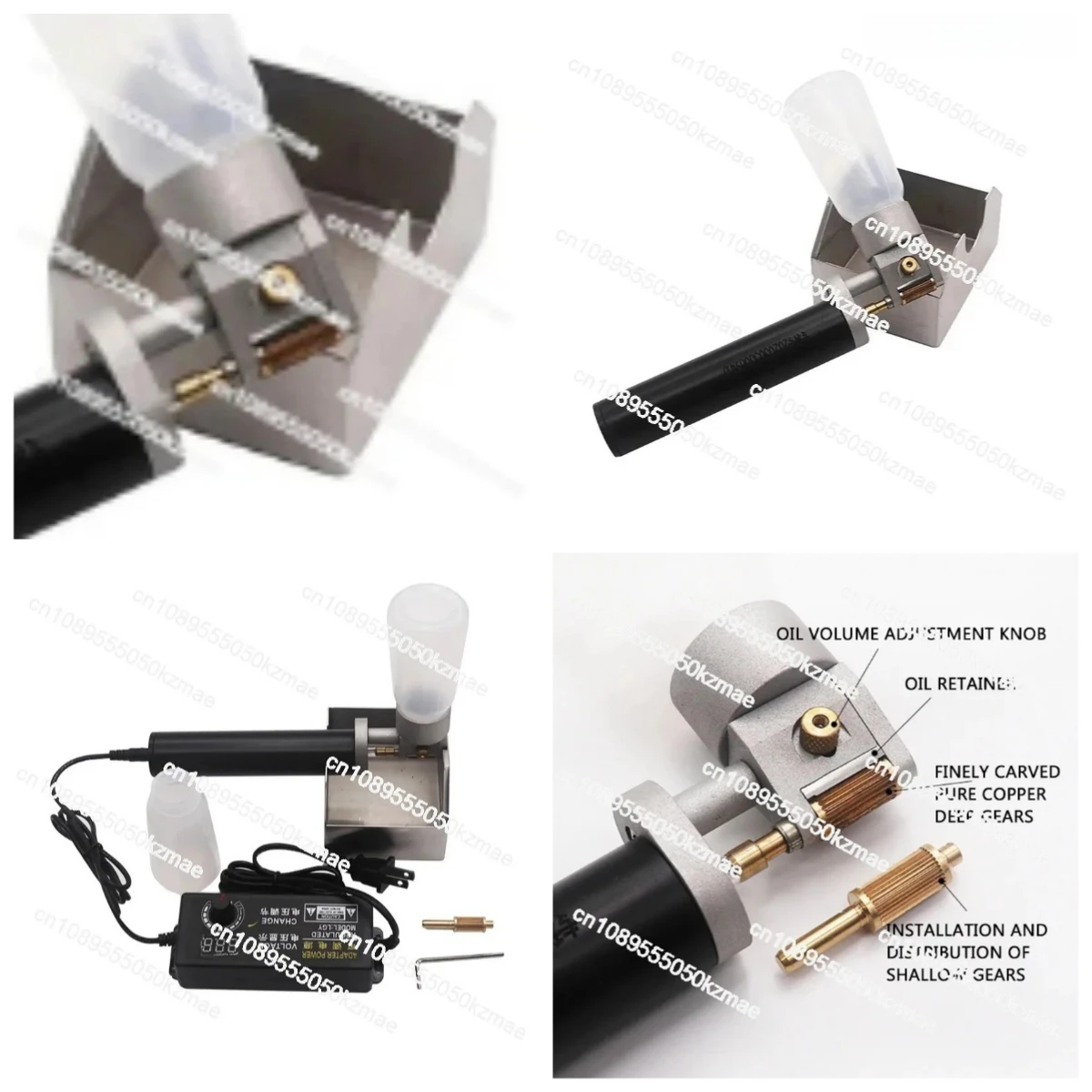 Electric Leather Edge Oil Machine Handheld Precision Edge Oiling Tool 120W AC100-240V for Leather Craft