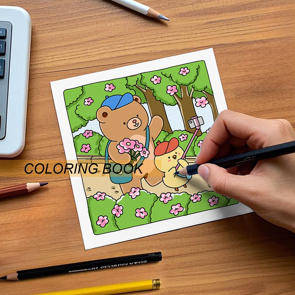 Warm and Cozy Bold-easy Patterns Coloring Book for Adults Cute Drawing Book Perfect Gift for Party and Birthday