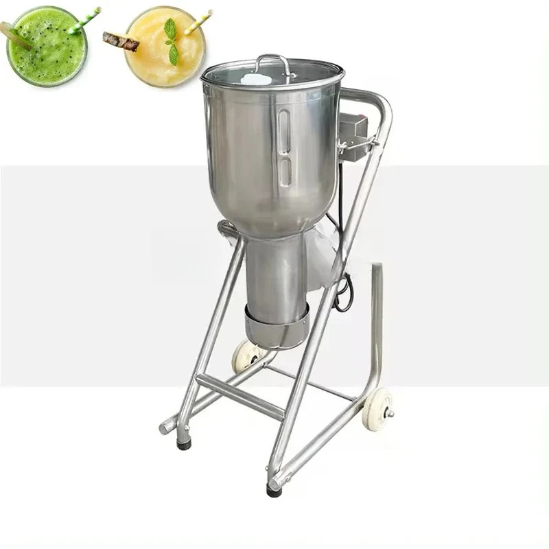 

30L Commercial High-Capacity Smoothie Machine, Floor Standing Jam Mixer, Milkshake Mung Bean Ice Crushing Wall Processor
