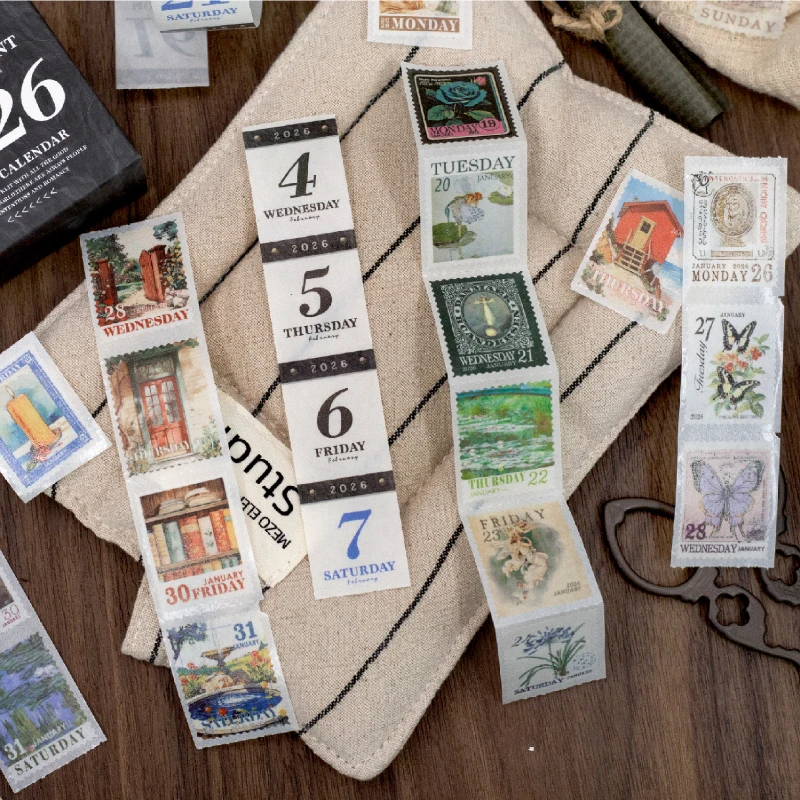 مجلة الذهاب 365 قطعة خمر 365 يوم الحياة اليومية اشي الشريط ملصقات ل الكولاج غير المرغوب فيه مجلة مخطط سكرابوكينغ لتقوم بها بنفسك شريطٌ لاصق