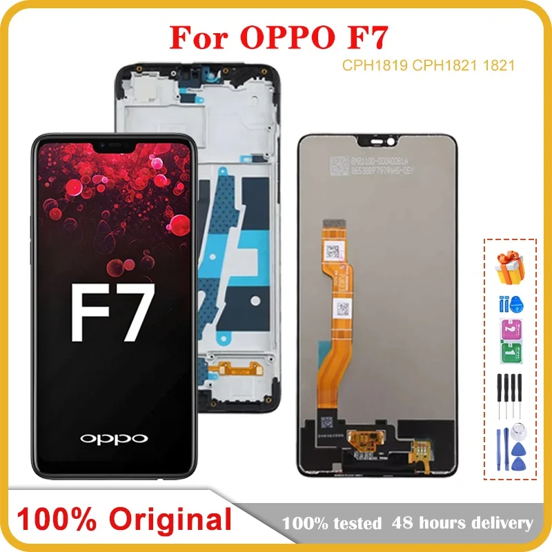 6.23'' Original Display For OPPO A3 F7 LCD With Frame for OPPO F7 CPH1819 CPH1821 A3 CPH1837 Display Touch Screen Assembly