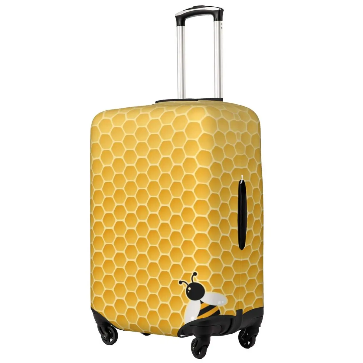 범블비 여행 가방 커버 귀여운 벌집 인쇄 비즈니스 보호 비행 실용적인 수하물 액세서리
