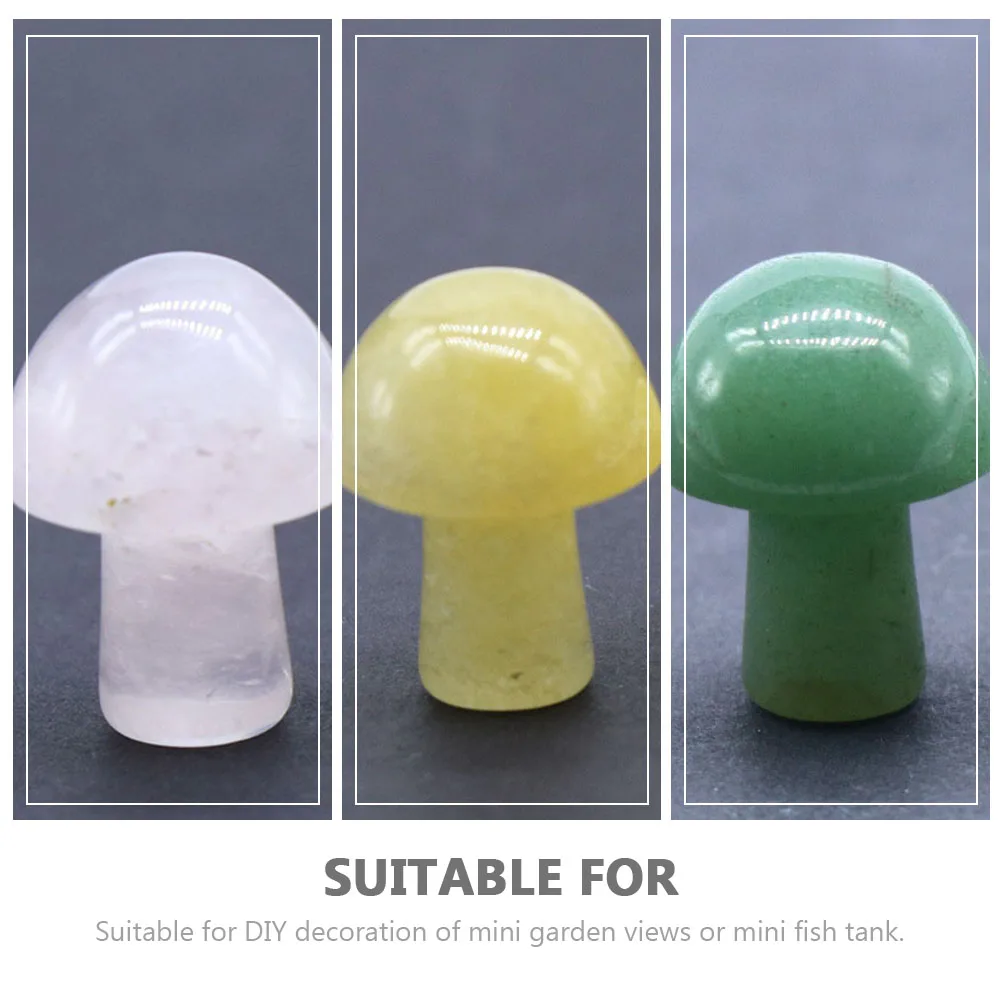 

15 шт. мини-грибы, драгоценный камень, грибной декор, цветочный горшок, подвески, сделай сам, домашний сад, аксессуары для аквариума, фигурки грибов