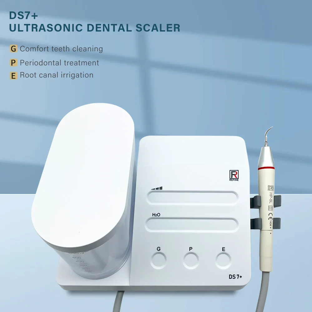 Dental ultrasonic scaler Cleaning of stains and calculus Equipped with LED water tank Pet-friendly