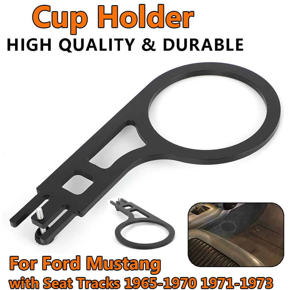 For Ford Mustang 1965-1973 with Seat Tracks Cup Holder Cupholder 1968 1969 1970 3 1/4