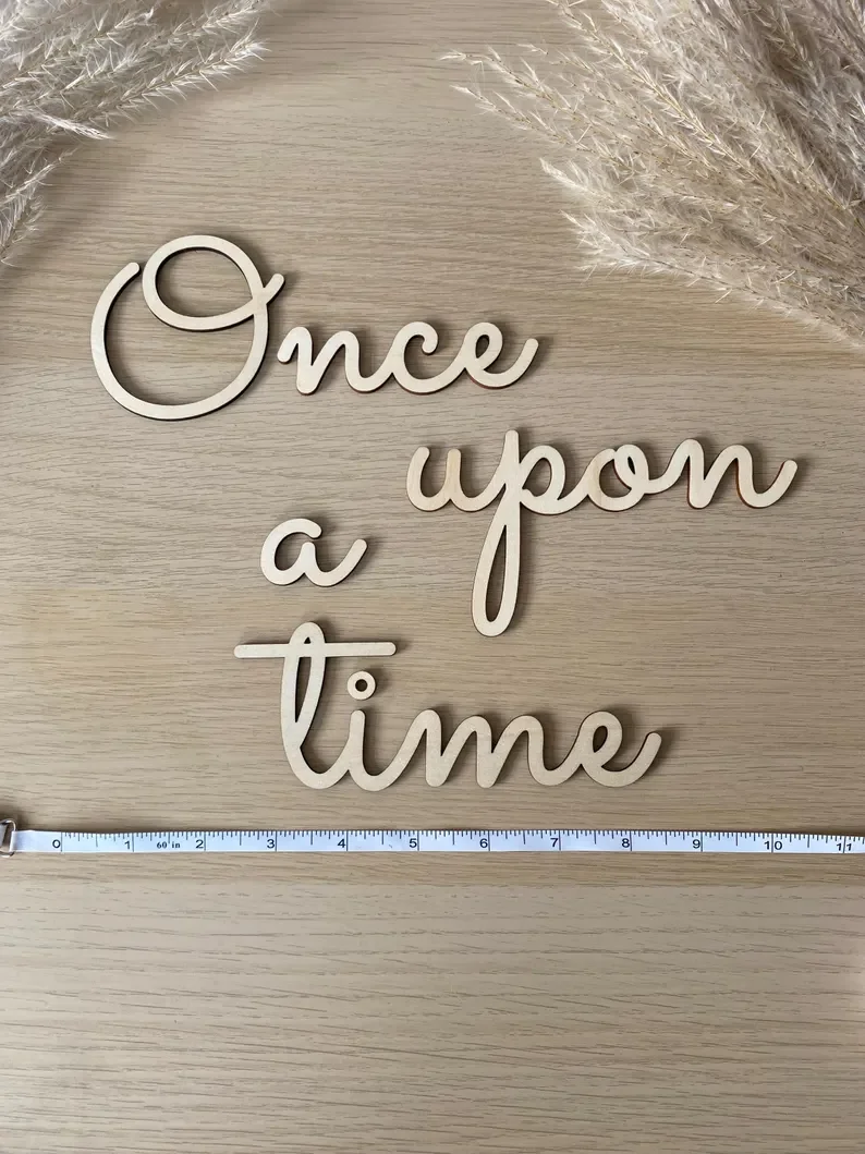 Baby Nursery Diy - Once Upon A Time Wall Sign.
