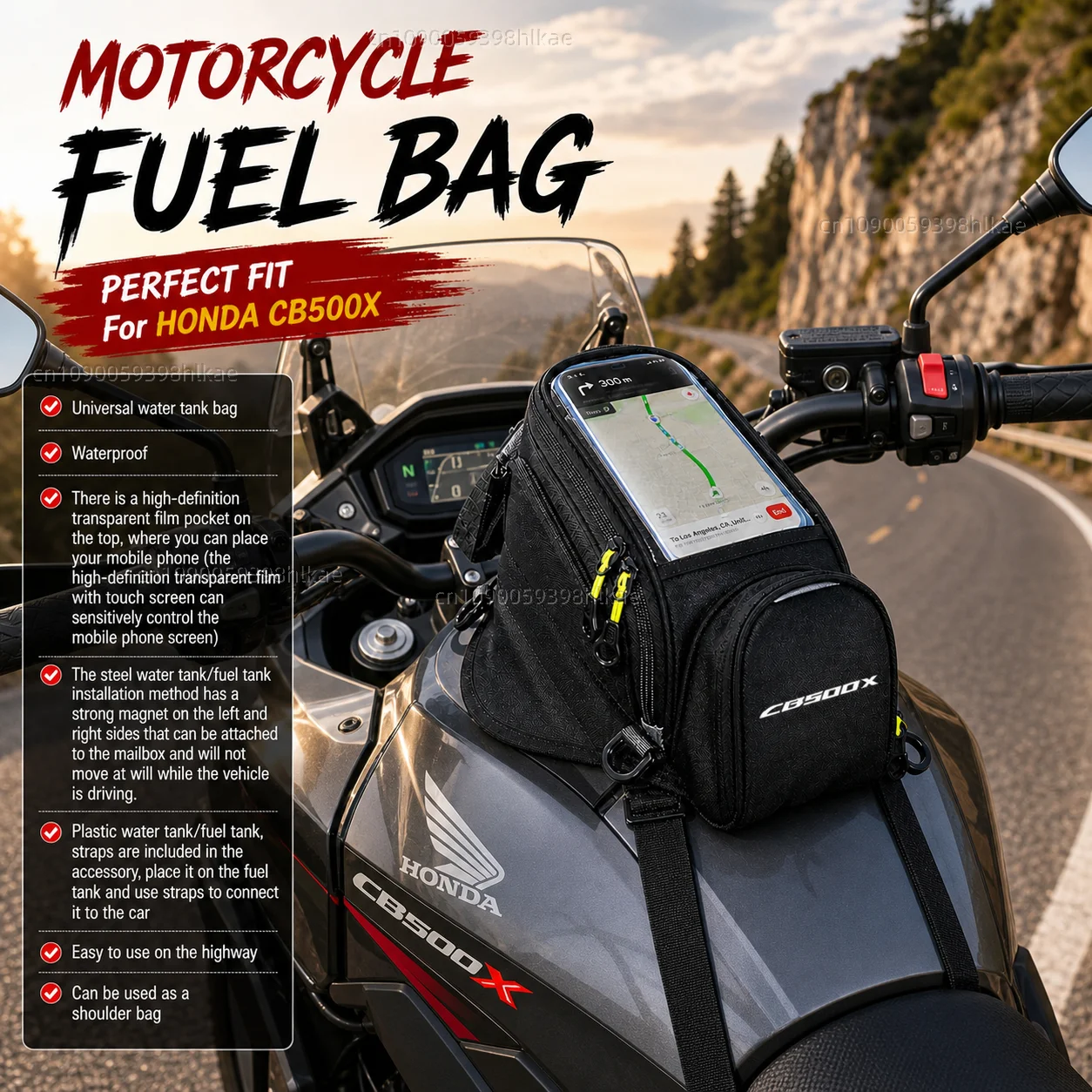 

NEW Universal Magnetic Fuel Tank Bag Motorcycle Phone Navigation Pack For HONDA CB500X CB 500X CB500 X 2017-2021 2020 2019 2018