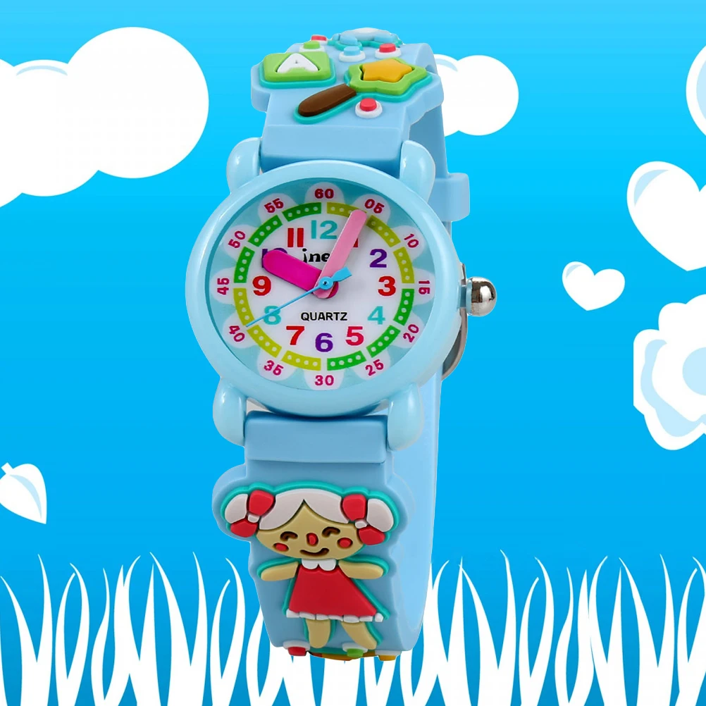 

Watch 3D Cartoon Dinosaur Pattern Silicone Band Waterproof Quartz Wristwatch For Gift White Comfortable