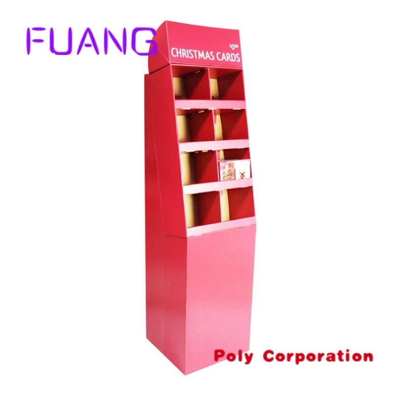 Reclamefolder Papier Winkel Rek Stand Tentoonstelling Wenskaart Product Kartonnen Display Stand