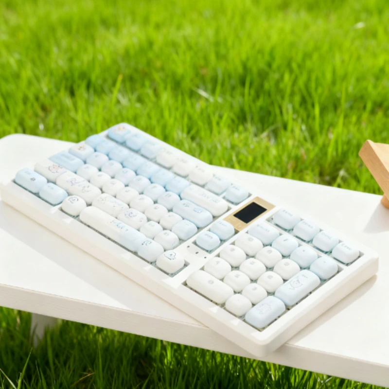 

Колпачки для клавиш Blue Cat, сублимационный магнитный переключатель, подходят для колпачков для клавиатуры с поддержкой MAC, закругленный профиль MOG для MU68/fire68/98/99/104/108