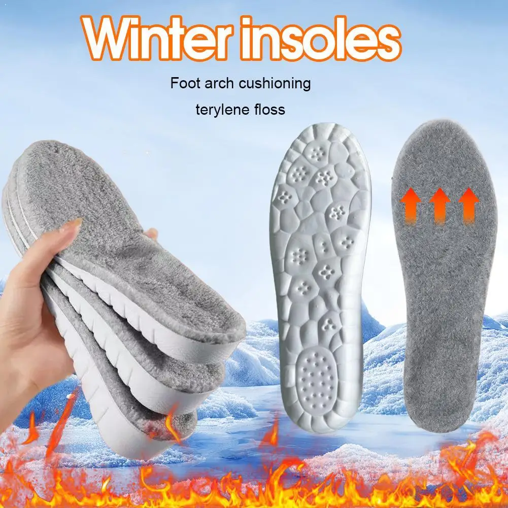 

Мягкие кашемировые стельки для зимних сапог, зимние теплые плюшевые стельки для женщин и мужчин, утепленные подушечки для обуви, дезодорирующие дышащие стельки
