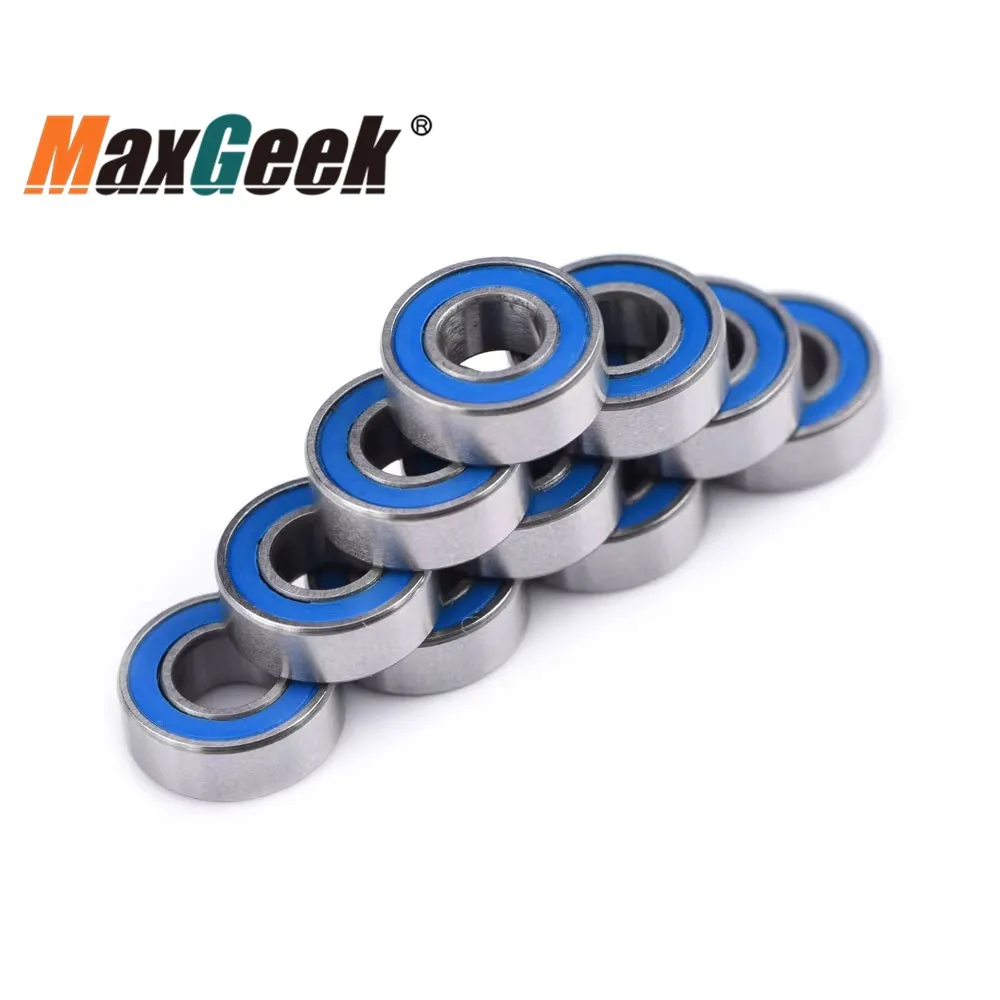 Maxgeek 10 шт. MR115-2RS шарикоподшипник двигателя, высококачественный подшипник из нержавеющей стали для обработки с ЧПУ
