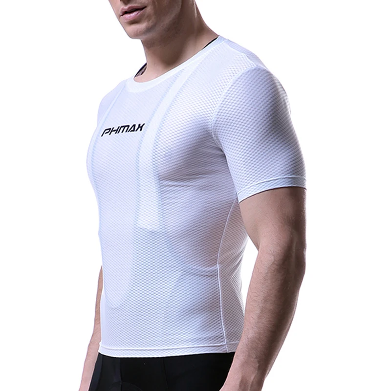 PHMAX Men\'s Cycling Sports Bottoming Shirt Summer Cycling Clothing Mesh Road Sweat Shirt Bicycle Underwear Cycling Clothing