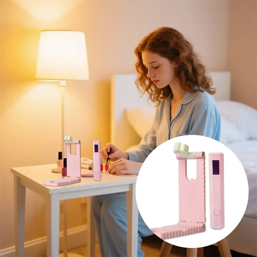 เครื่องอบเล็บมือถือขนาดเล็กพร้อมจอแสดงผล LED, เครื่องอบเล็บแบบพกพาพร้อมที่วางโทรศัพท์, ผลิตภัณฑ์และอุปกรณ์ทำเล็บ