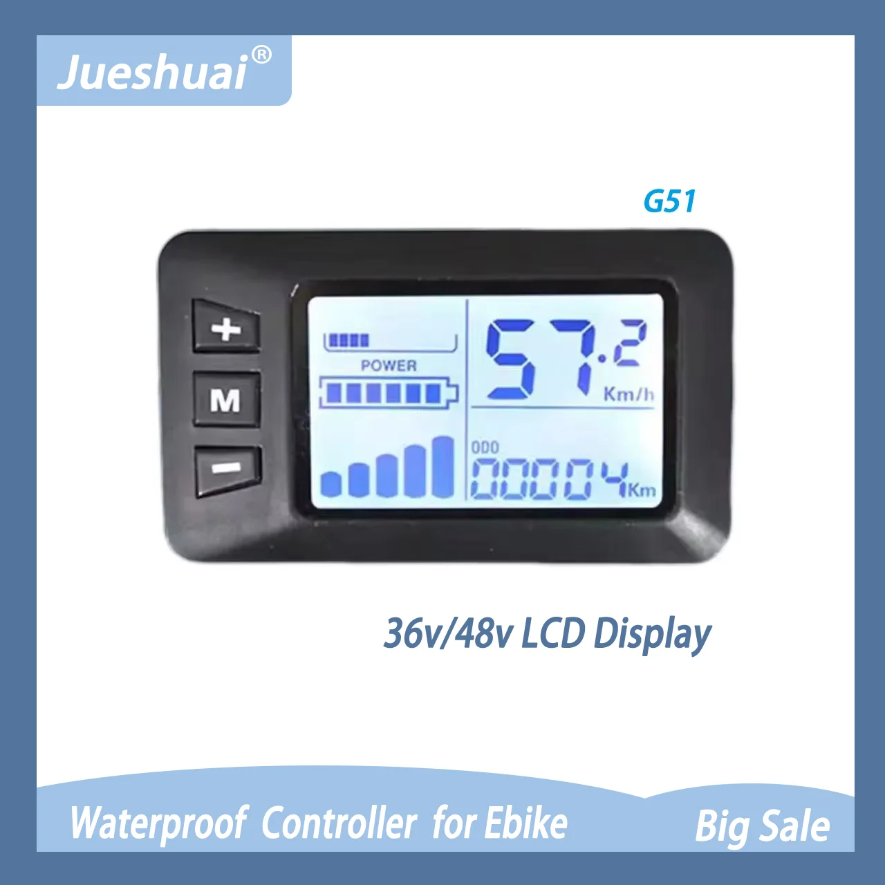 

ЖК-дисплей G51 Ebike, 6-контактный интерфейс, велосипедный экран, водонепроницаемый контроллер, многофункциональный велосипедный дисплей для велосипедных аксессуаров
