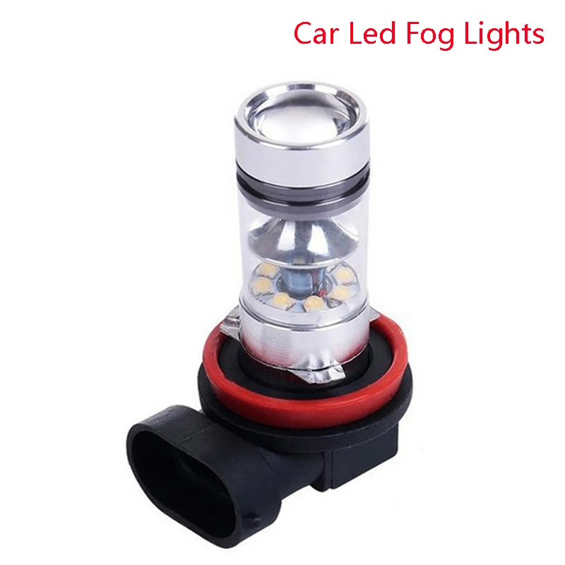 

1Pc H11 Fog Lights Bulb 1100LM 6000K White Light Car Driving Running Lamp Leds Light DC 12V-28