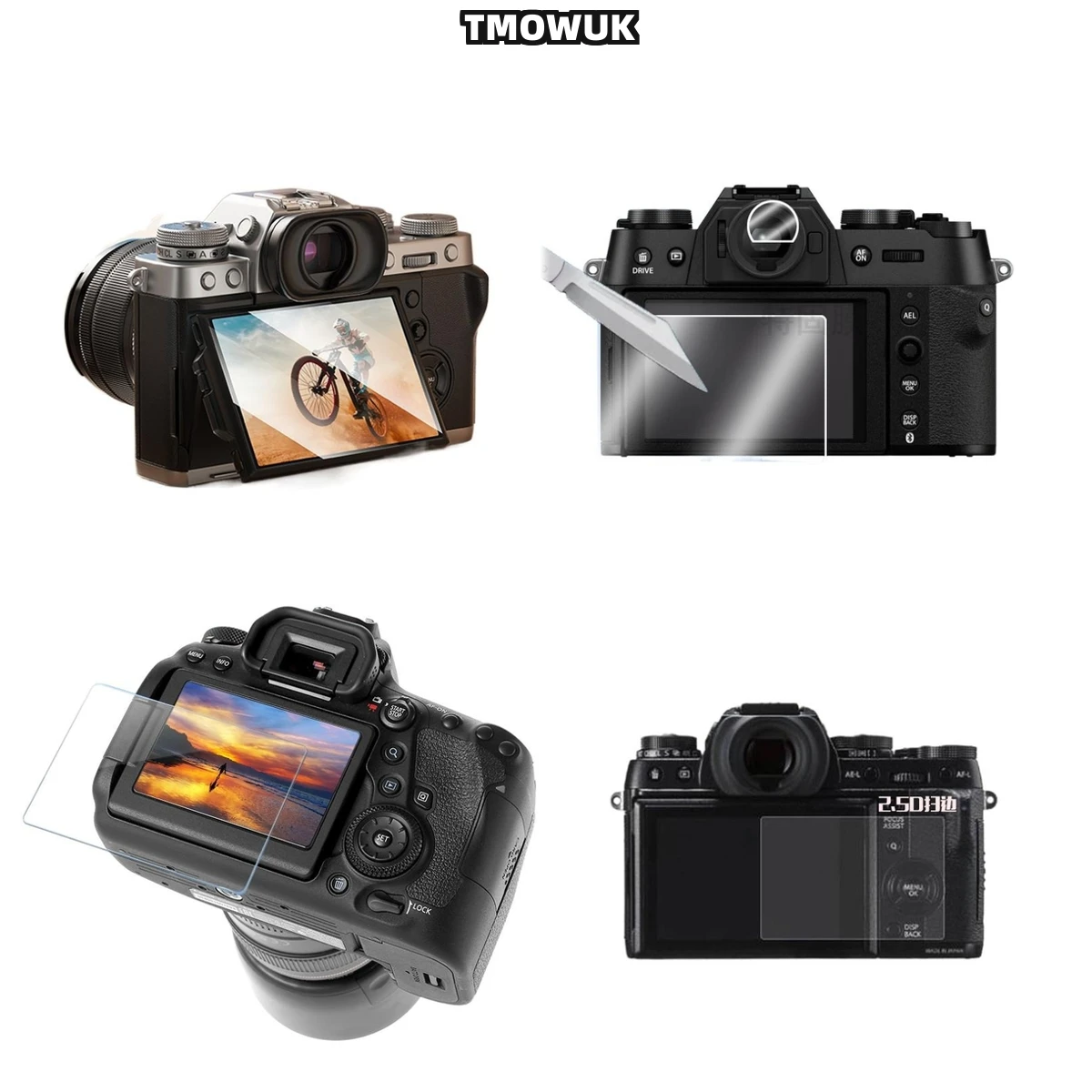 

For Fujifilm X-T10 T20 T30 M1 A1 A2 E2 E3 X30 XF10 XS10 XS20 Tempered Glass Film Screen Protector Shield