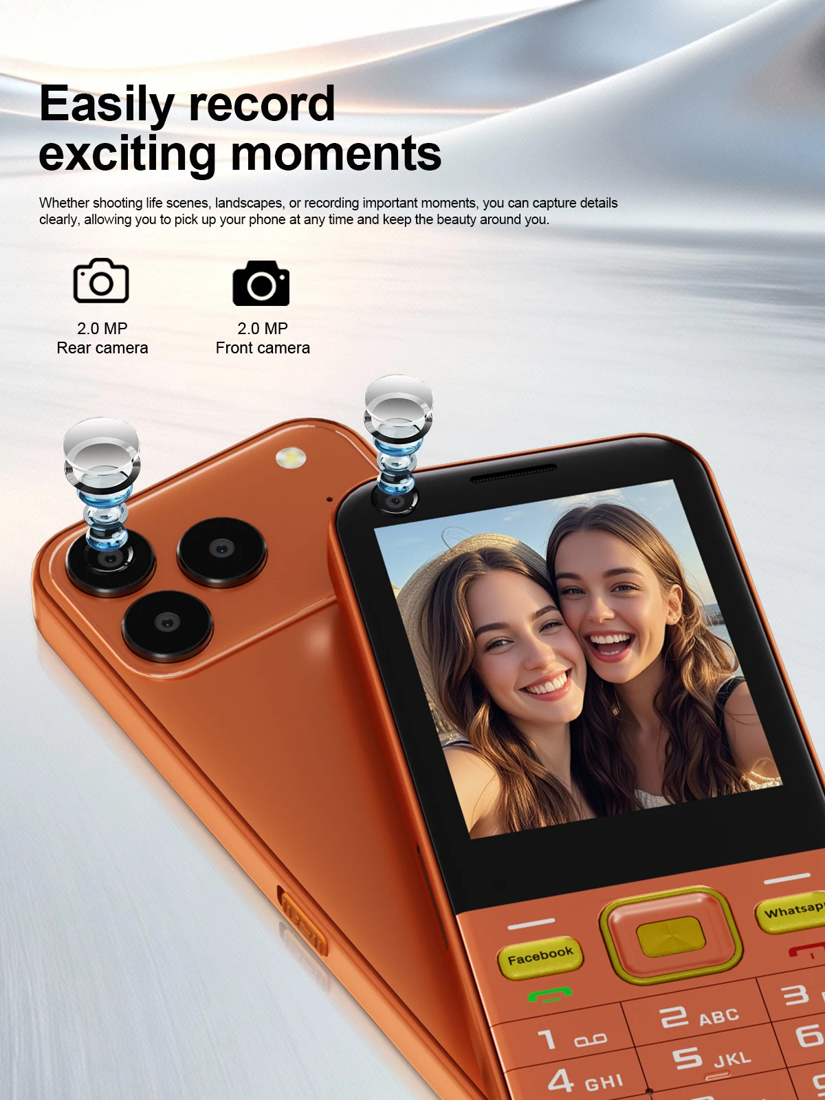 SERVO F7 Ultra 4G LTE Android Touch Screen Button Phone 2.8 Inch 2GB 16GB Dual SIM Camera FM Radio Play Store WiFi Backup Phone