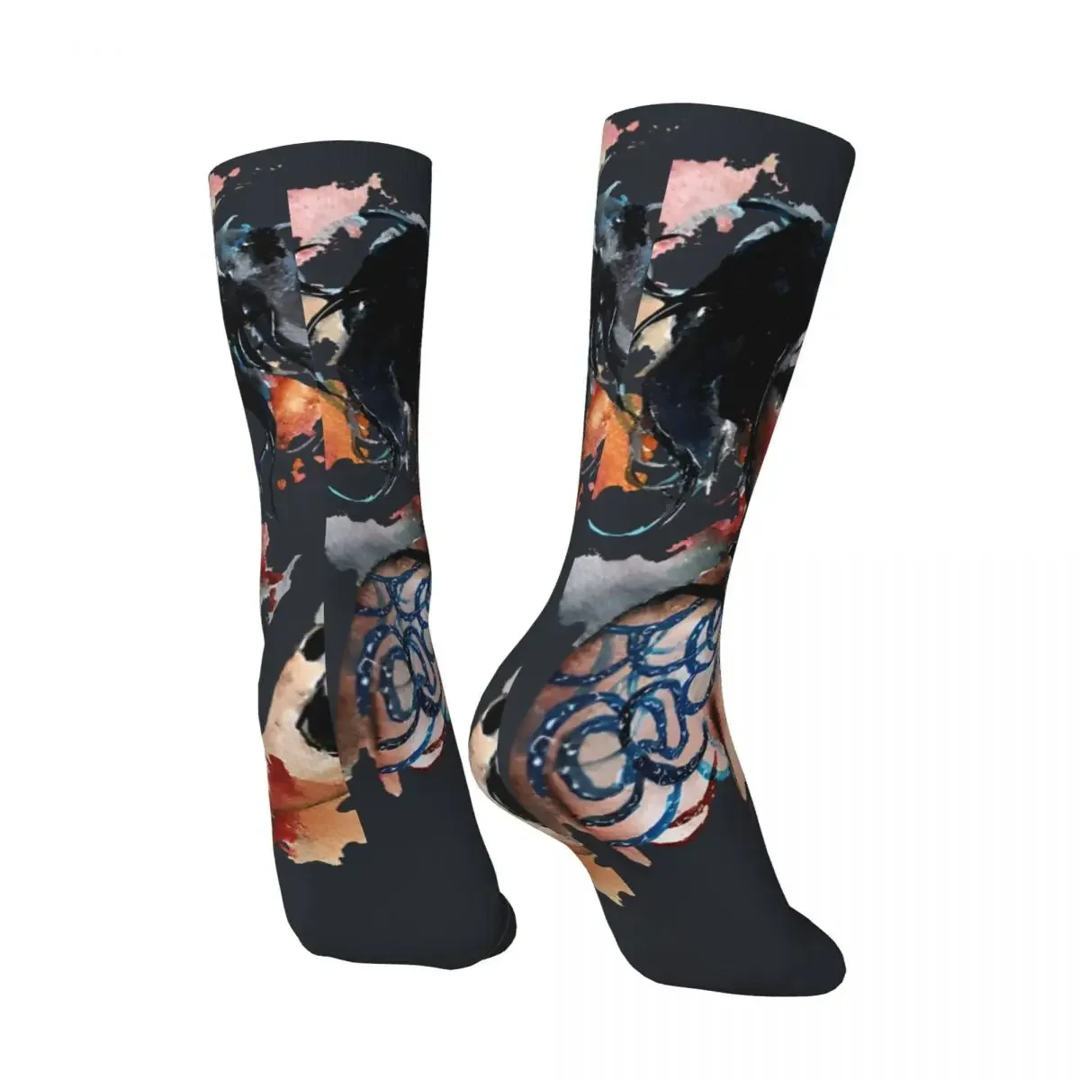 Crazy The Witness Sock for Men Hip Hop Vintage Love Death Robots Happy Quality Pattern Printed Crew Sock official-website fugees