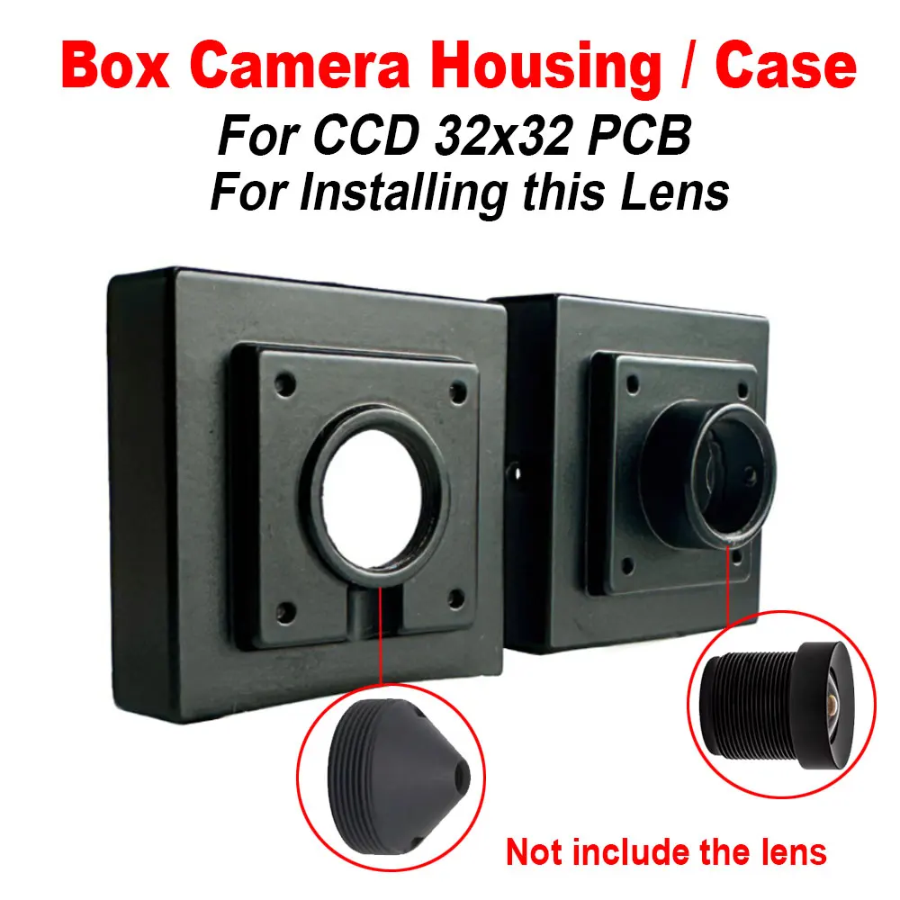 CCTV Metal Mini Box Camera Housing / Case For CCD 32x32mm AHD USB IP Camera PCB Module Board (Does not include lens)
