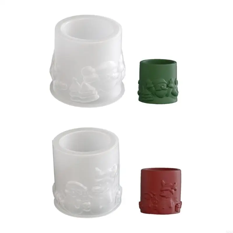 

2025 New Reusable Silicone Santa Mold Multipurpose Cup Maker Moulds