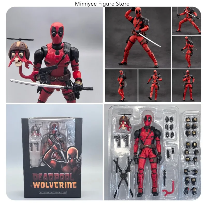 

15.5cm Deadpool & Wolverine Articulated Figure Action Model Statue Desktop Decoration gift