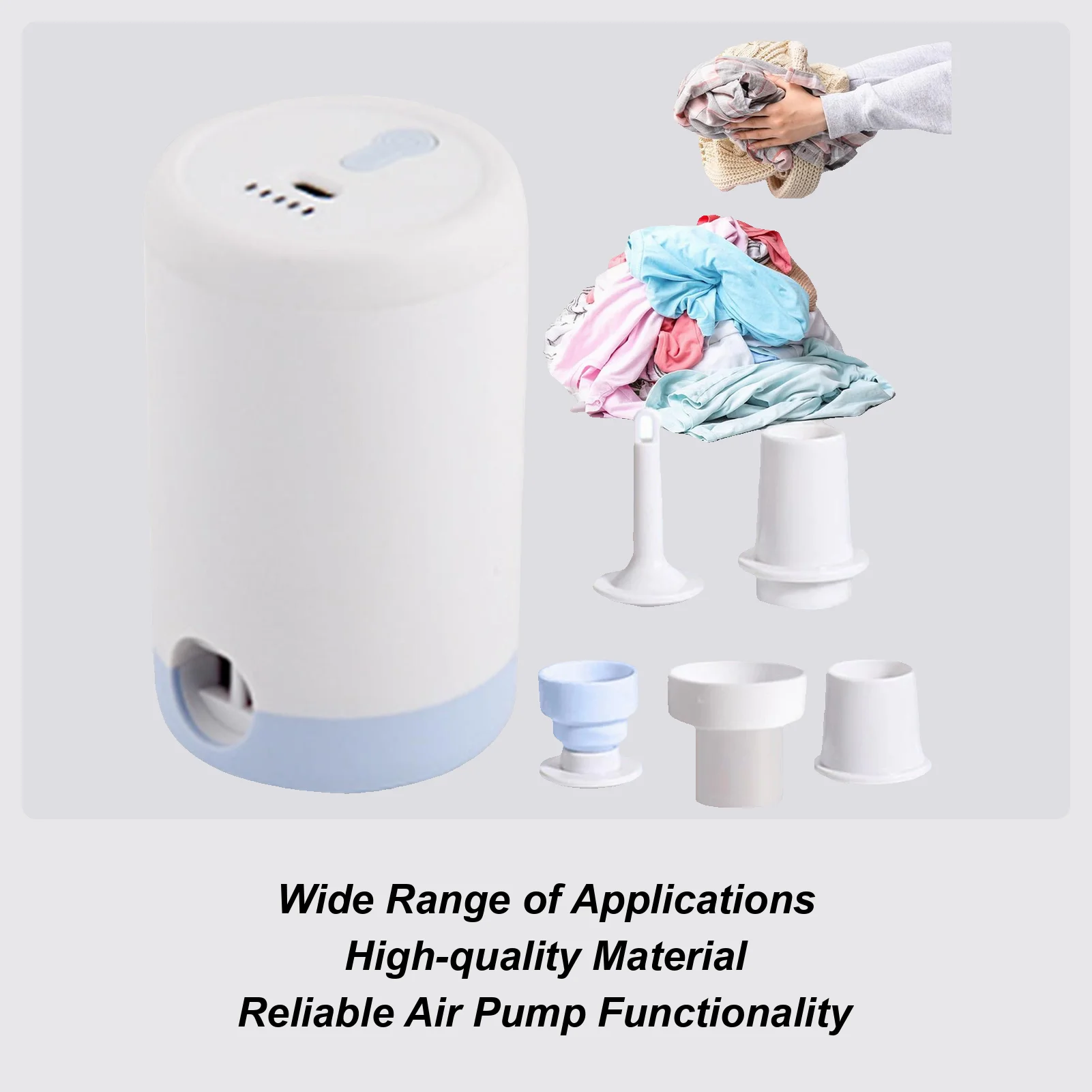 

Mini Air Pump For Inflatables Electric Balloon Inflator High Efficiency Quiet Electric Inflate Deflate Pump For Travel Bike