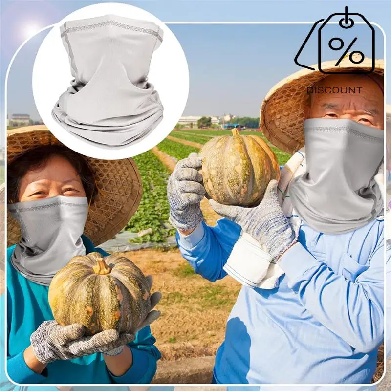 Set di protezione solare e collo ad alta visibilità da 2 pezzi per elmetti protettivi, include rete a tesa intera e sciarpa per il viso Bandana-Y48A