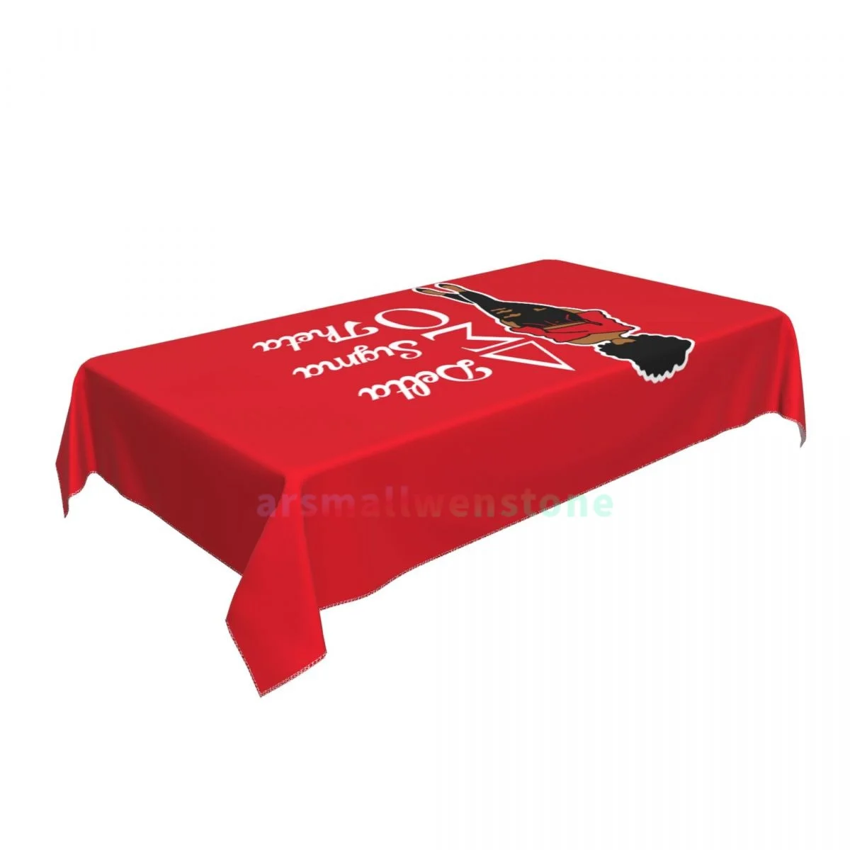 Delta Sigma Theta Sorority Rectangle Tablecloth Party Decoration Waterproof Dining Table Tablecloths Kitchen Home Decoration