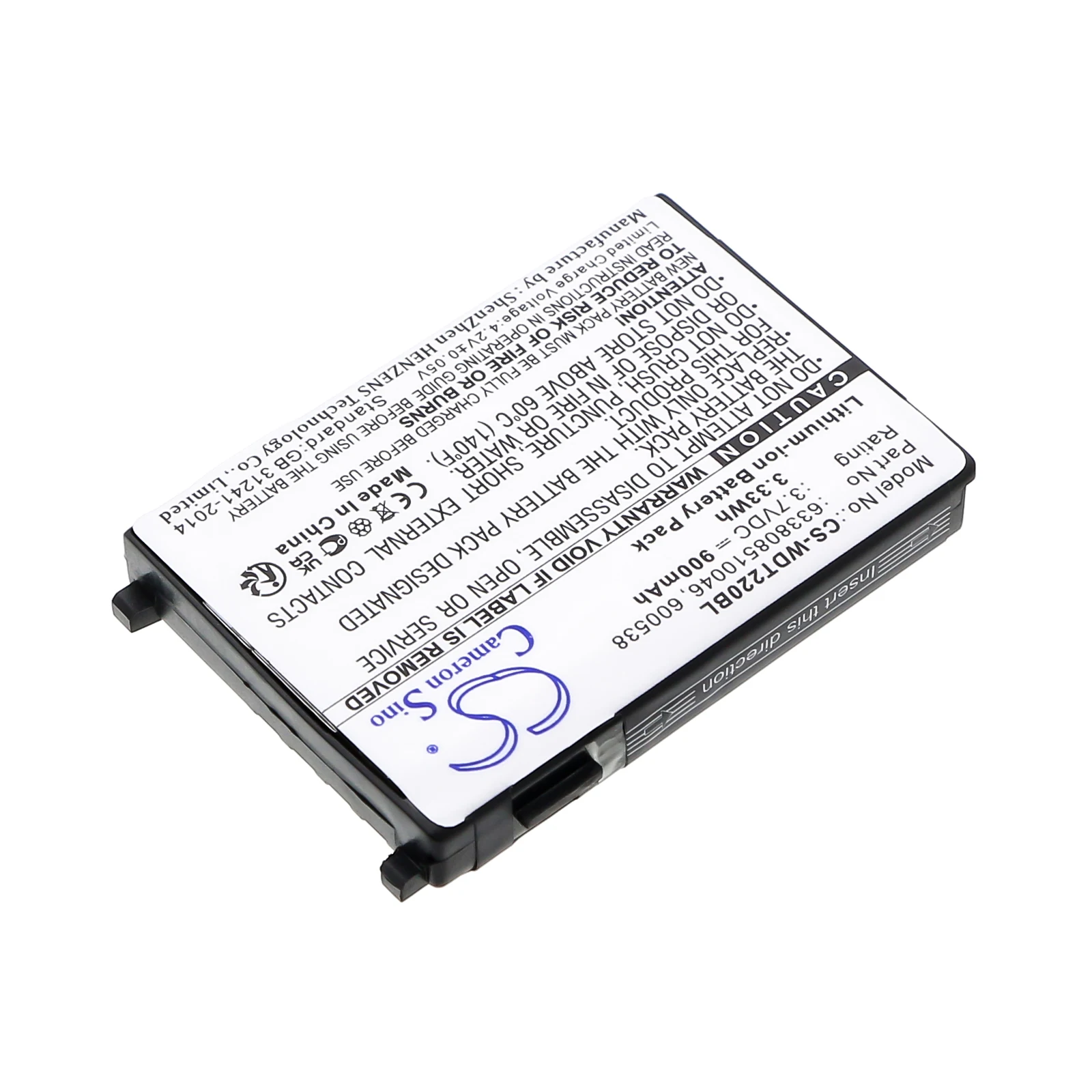 900mAh Battery for Unitech Barcode Scanner HT630, HT650, PT630, PT630D, PT650