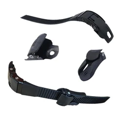 2pcs Universal Buckle Strap Set Roller Skate Use Buckle Strap Roller Durable Inline Roller Skate Shoes Accessories Black Plastic