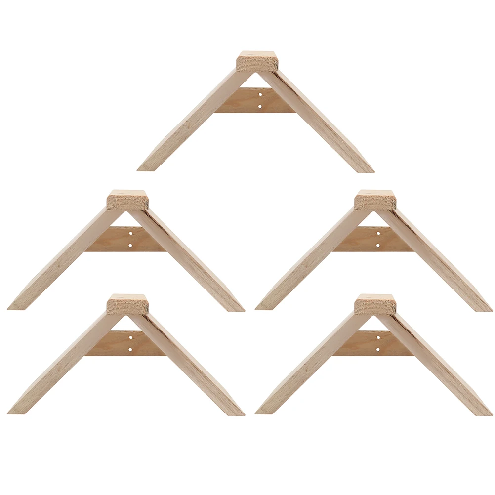 

5 Pcs Bird Stand Support Solid Wood Perch Pigeon s for Pet Grasp Wooden Perchs