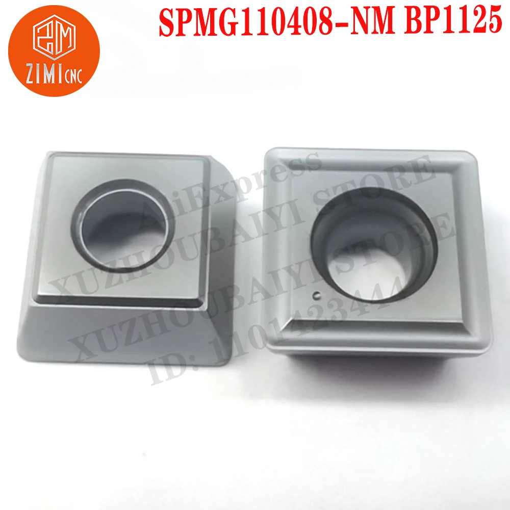 SPMG110408-NMBP1125 SPMG 110408 Inserti in metallo duro Taglierina per utensili da tornitura Strumenti a controllo numerico Lame meccaniche utensili da taglio tornio in metallo SMG
