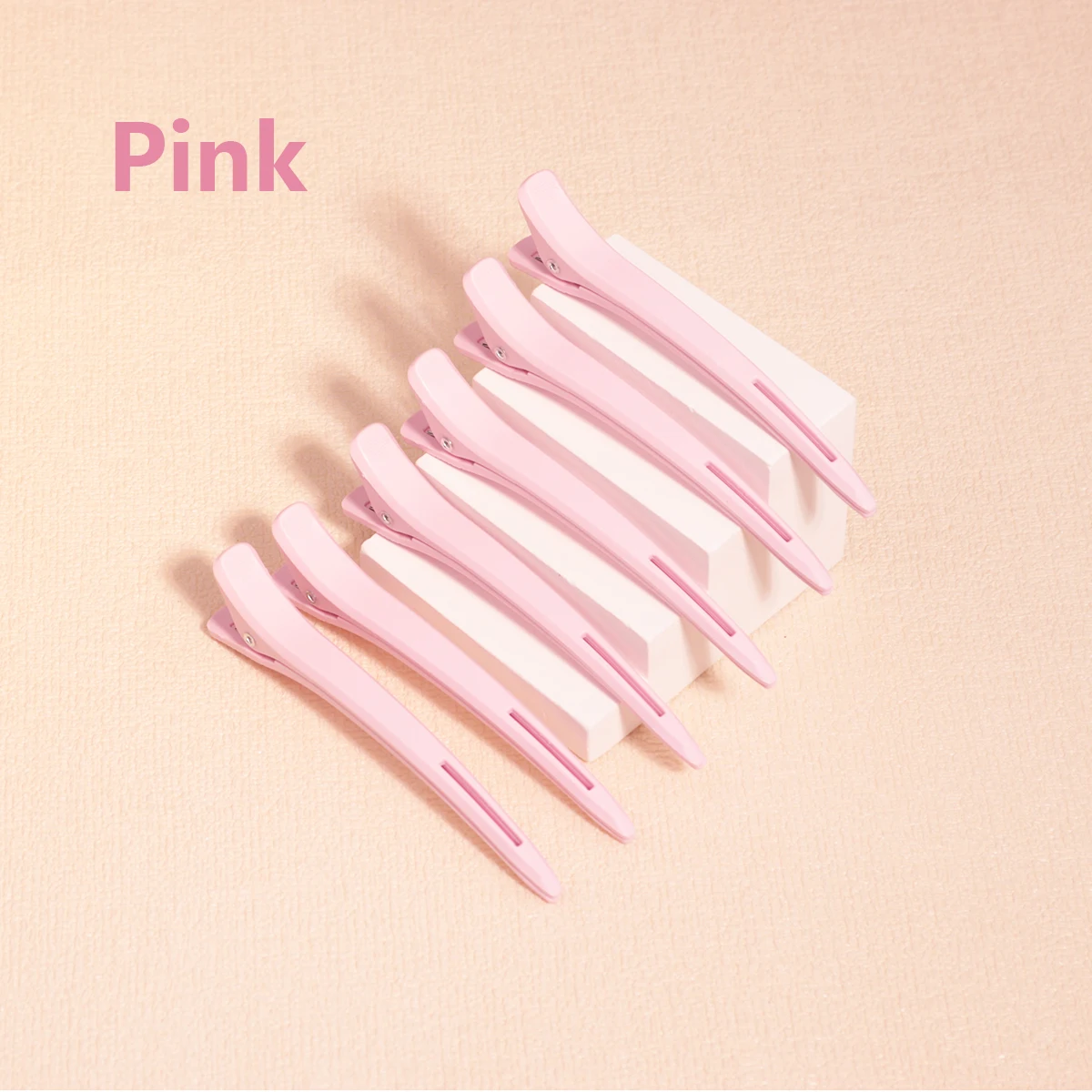 6 peices professional hair salon hair clips, plastic single fork hair clips, duckbill hair clips for styling and segmentation