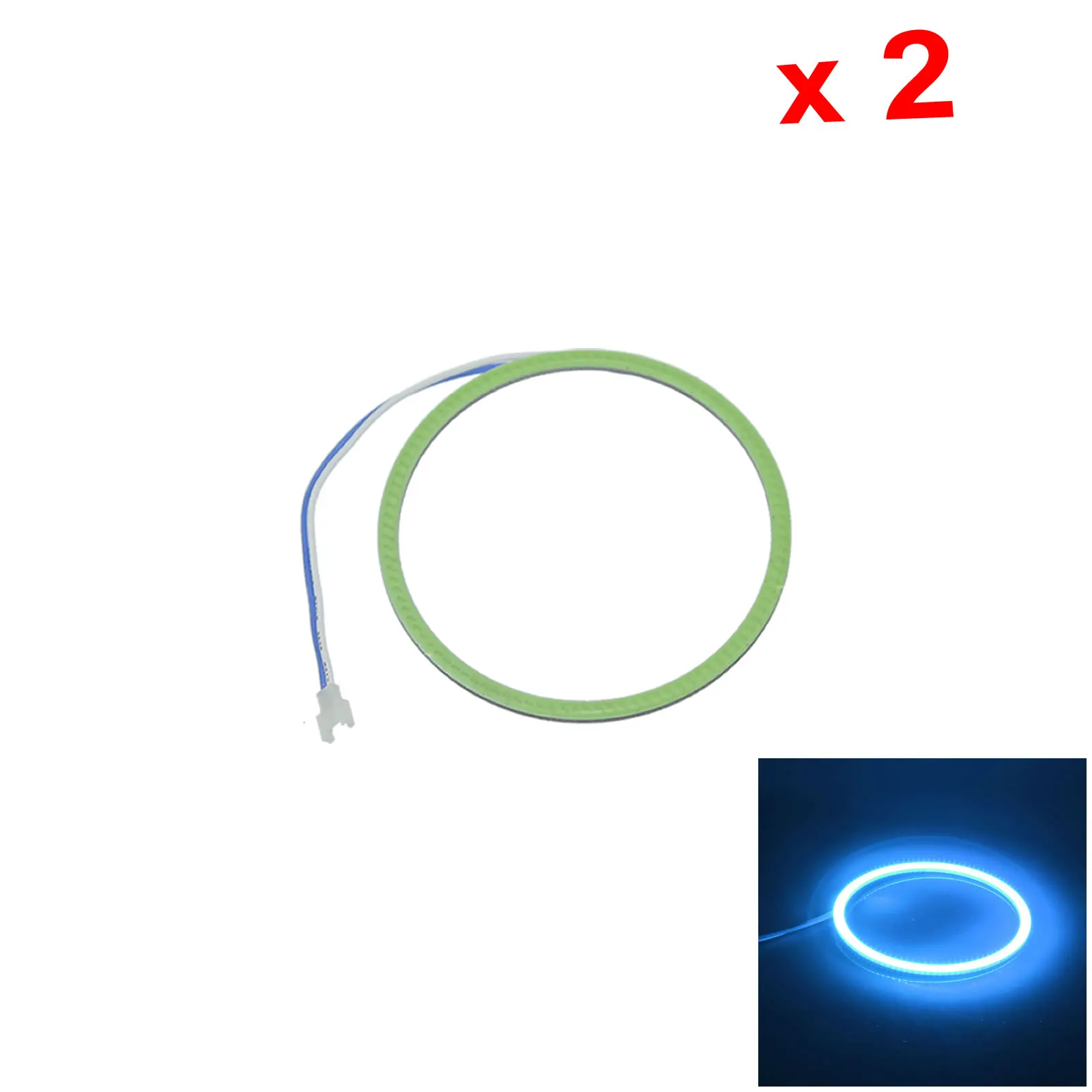 2x קרח כחול אוטומטי מלאך עיניים halo טבעות ערפל בהיר 95 מ 1 פולטי cob הוביל O095-BB