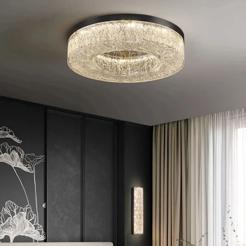 

2025 Modern Led Hanging Crystal Chandelier Hotel Restaurant K9 Lamp Living Room Home Lighting Home Appliance Decoration Lamp