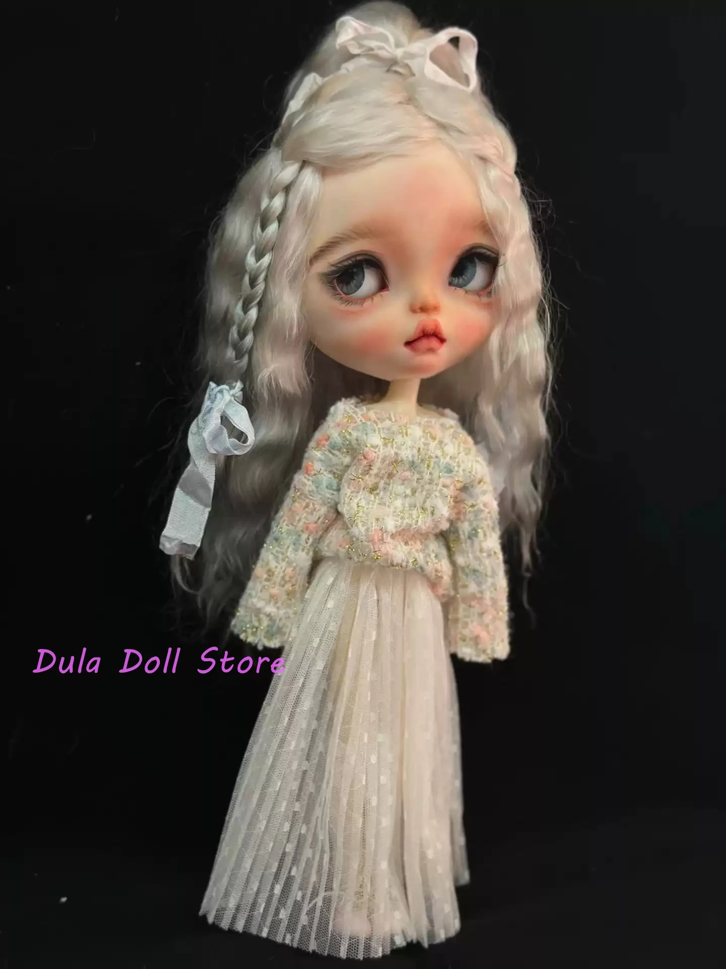 

NEW Dula Doll Clothes Dress Sweater lace dress set Blythe ob24 ob22 Azone Licca ICY JerryB 1/6 Doll Accessories