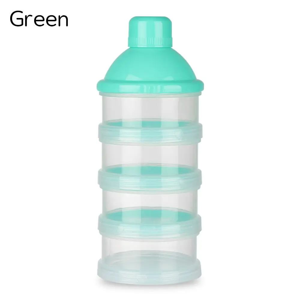 

Kids 4 Layers Feeding milk powder container Formula dispenser food storage box baby milk bottle