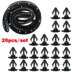 20X Hood Seal Trim Retaining Clip Bonnet Retainer Clamps For Honda Civic Accord CRV Insulation Fastener Nylon 91518S10003 Clips
