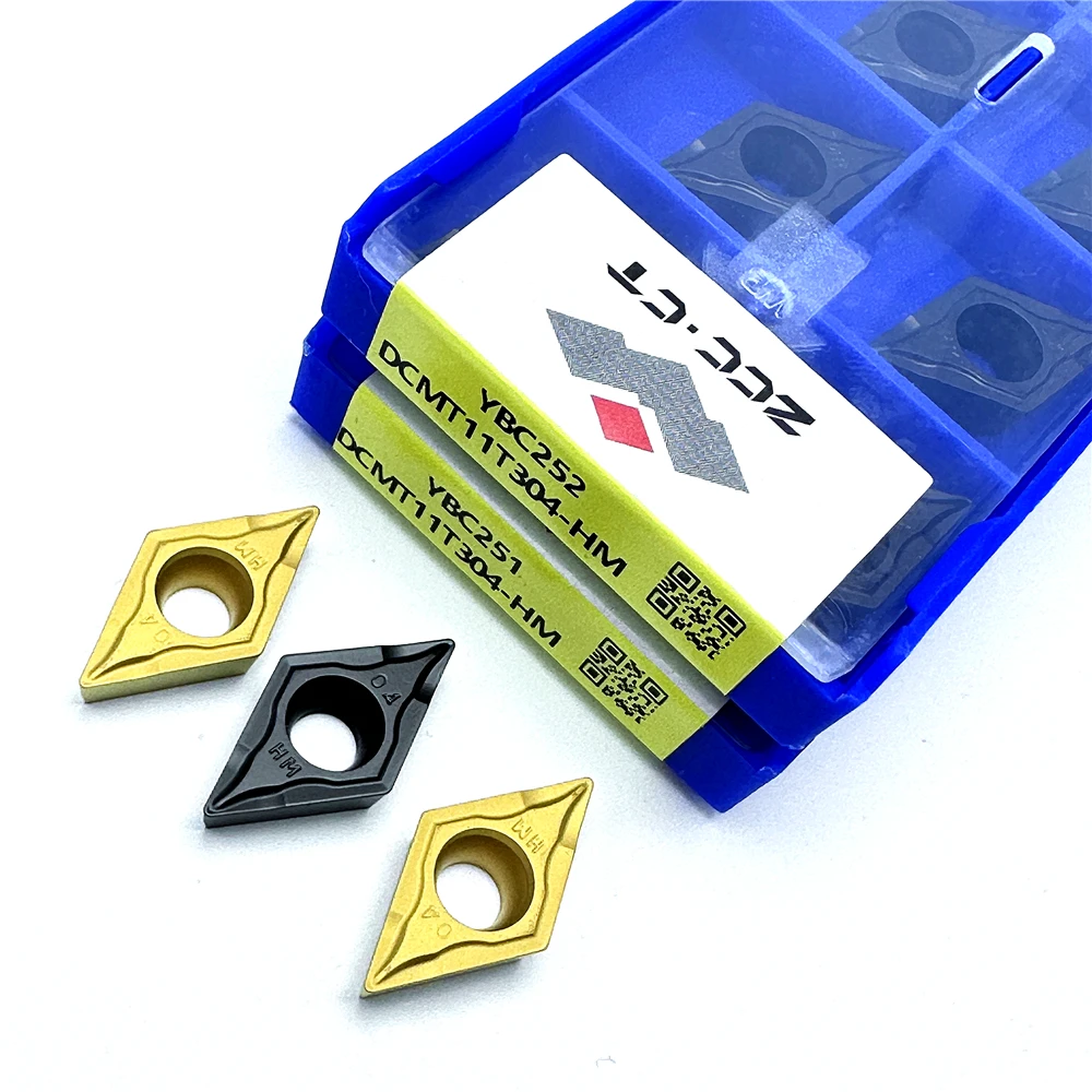 

DCMT11T308-HM DCMT11T304-HM YBC251/YBC252 Твердосплавная вставка Внешний токарный инструмент ZCC.CT Токарный станок с ЧПУ Обработка стали