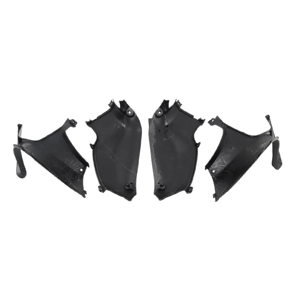 4PCS Motorcycle Upper Front Air Dash Cover Fairing Carbon Fiber For Suzuki Hayabusa GSX1300R 1999-2007