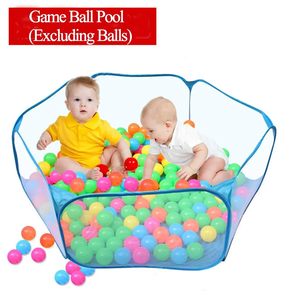 1PC Playpen Ball Pool Net Baby Indoor Foldable Ball Pool Tent Ocean Balls Fence Ball Pit Hexagonal Ball Pool Polyester Fabric