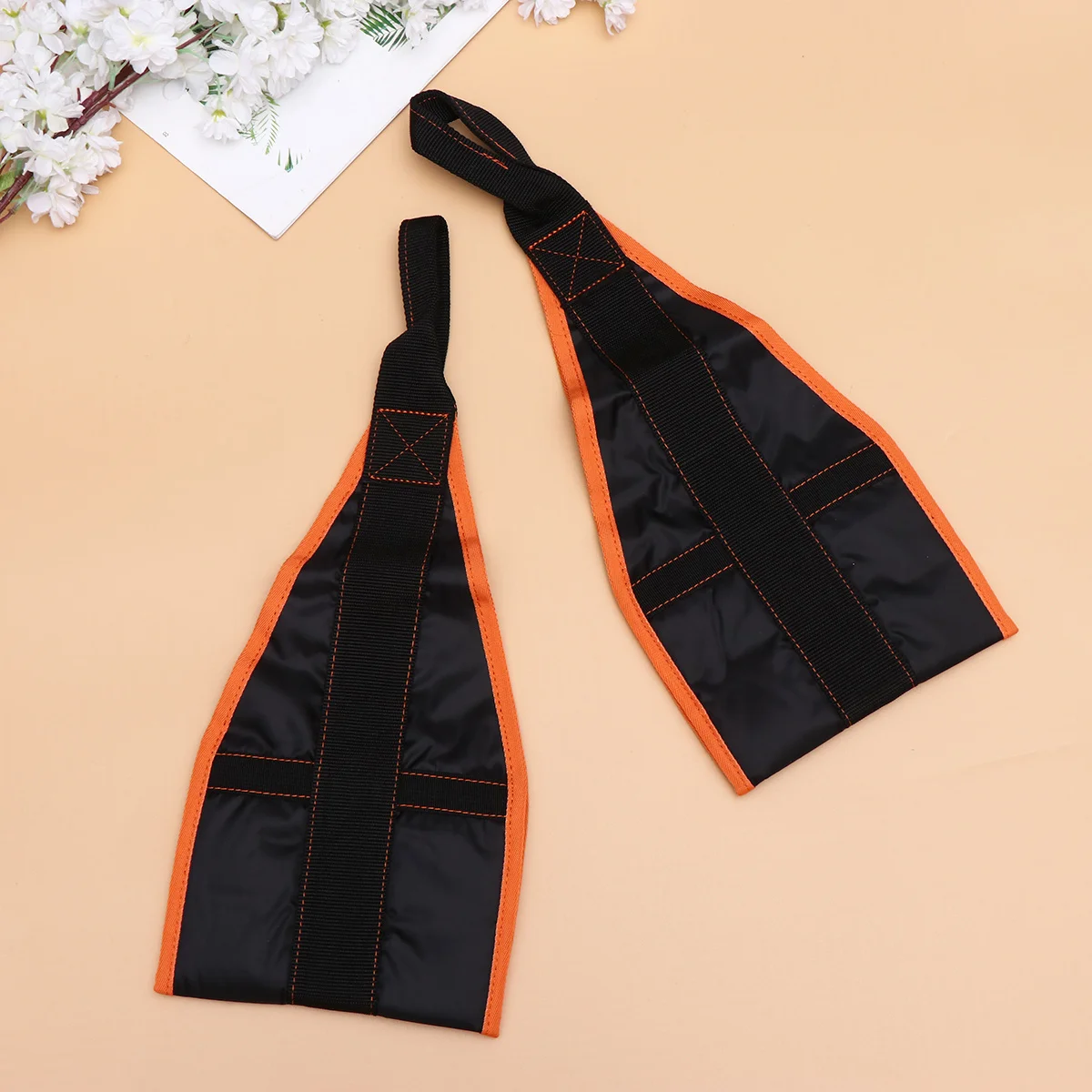 

1 Pair Thickened Nylon Ab Hanging Strap For Abs Workout Equipment Muscles Training Pull Gym Ab Training Prop Abdominal Strap