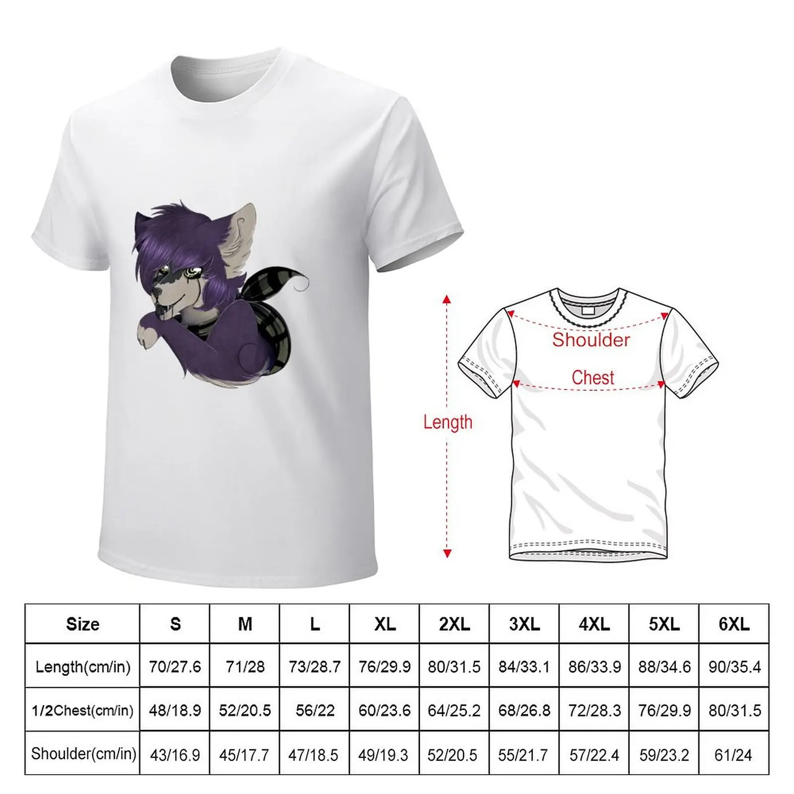 Smirking purple wolf with running eyes T-shirt oversized customs design your own graphics mens plain t shirts