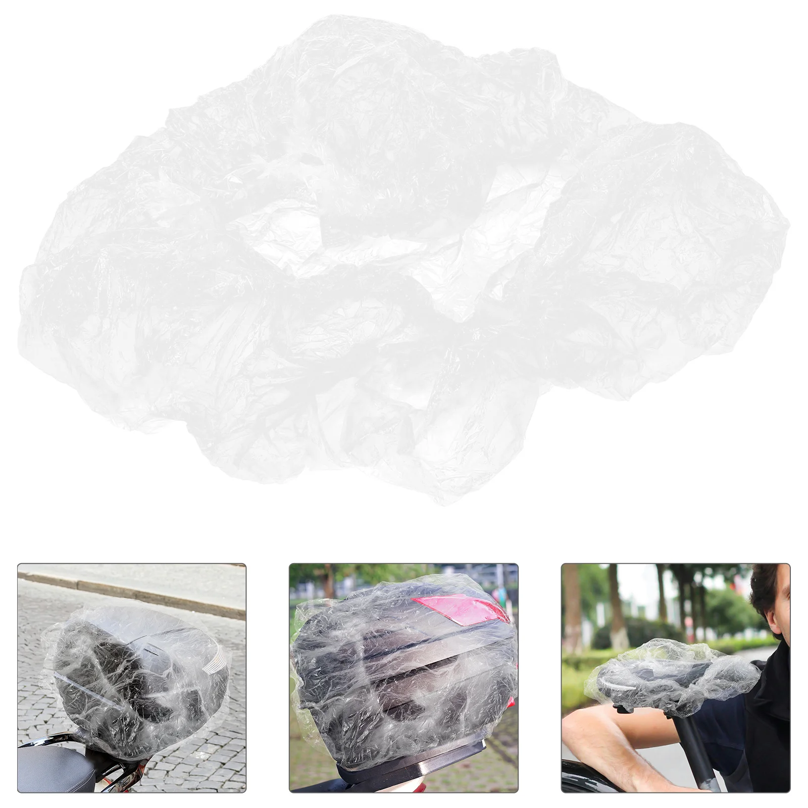 

50Pcs Motorcycle Trunk Waterproof Covers Durable Rainproof Protective Fit Outdoor Storage Scooter Moped Electric Vehicle Cover
