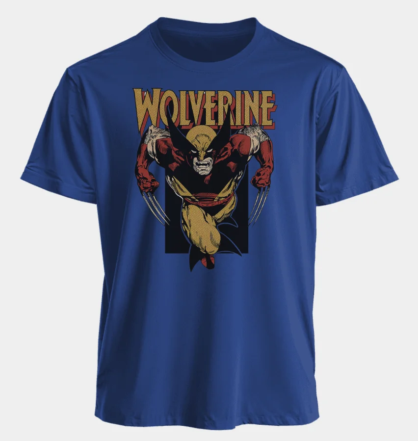 

Футболки Marvel для мужчин и женщин: летние, весенние и осенние, спортивные, для фитнеса и повседневной носки, оверсайз, с коротким рукавом, с изображением Вулверина